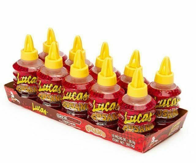 Lucas Gusano Chamoy 10 Count Cow Crack Wholesale