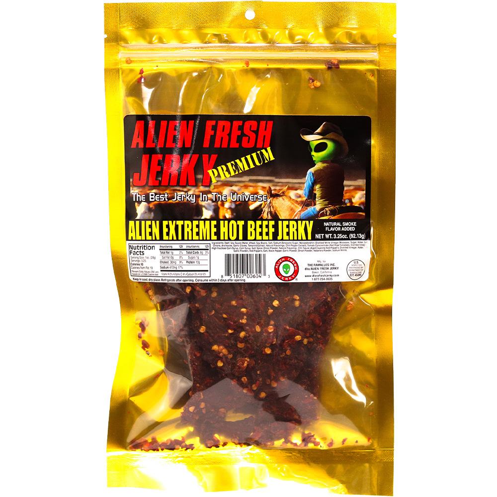 Buy Alien Fresh Jerky Extreme Hot 3.25 OZ Online | Delivery - CowCrack.com