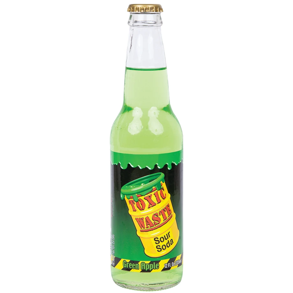 Toxic Waste Green Apple Soda