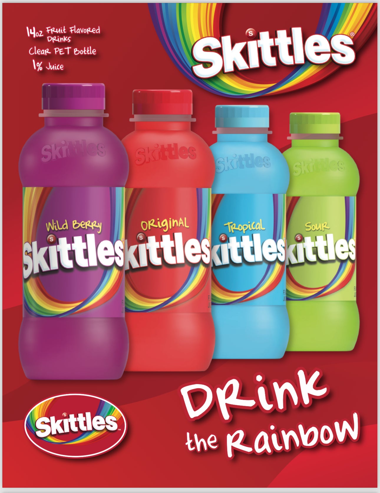 Skittles Fruit Drinks-Drink the Rainbow | Cow Crack Wholesale