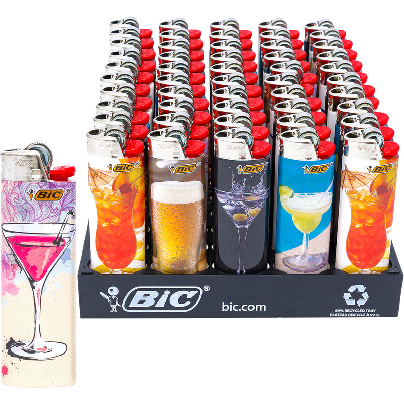 Bic Cocktail Themed Design 50 Count Tray
