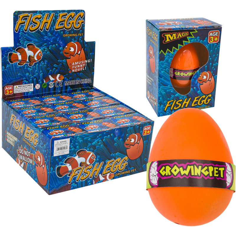 Growing Pet Fish Egg Water Activated Toy 12 Count