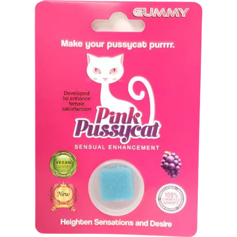 Pink Pussycat Gummy 24 Count | Cow Crack Wholesale