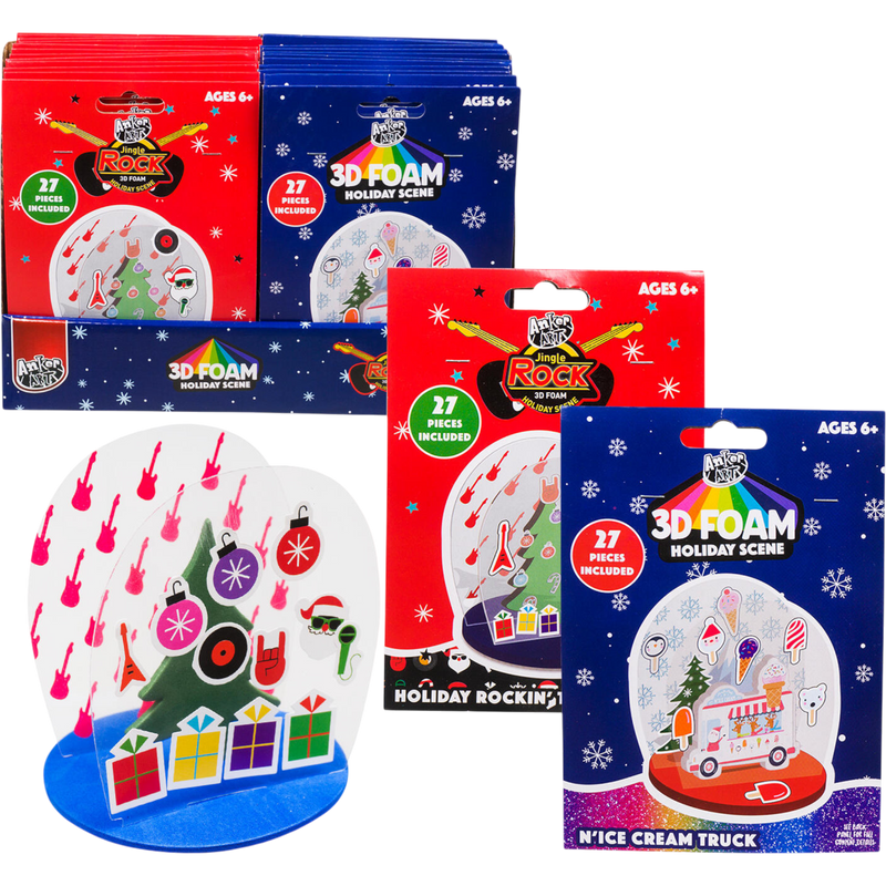 3D Foam Holiday Activity Set 24 Count