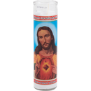 Sagrado Corazon White 8" Candle 12 Count