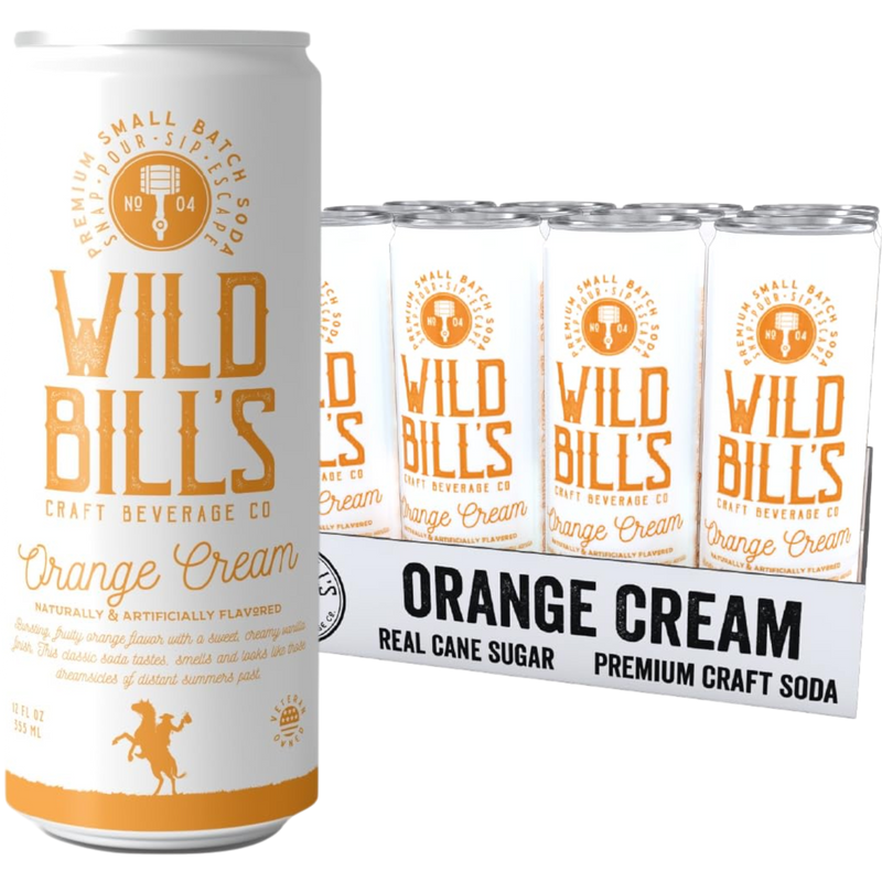 Wild Bill's Orange Cream Soda 12 Count