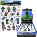 Minecraft Raised Sticker Sheet 24 Count