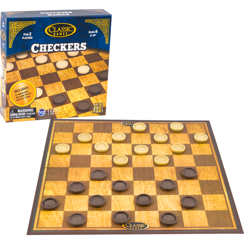Classic Games Checkers 12 Count