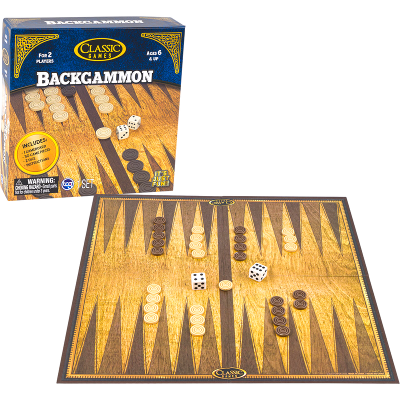 Classic Games Backgammon 12 Count