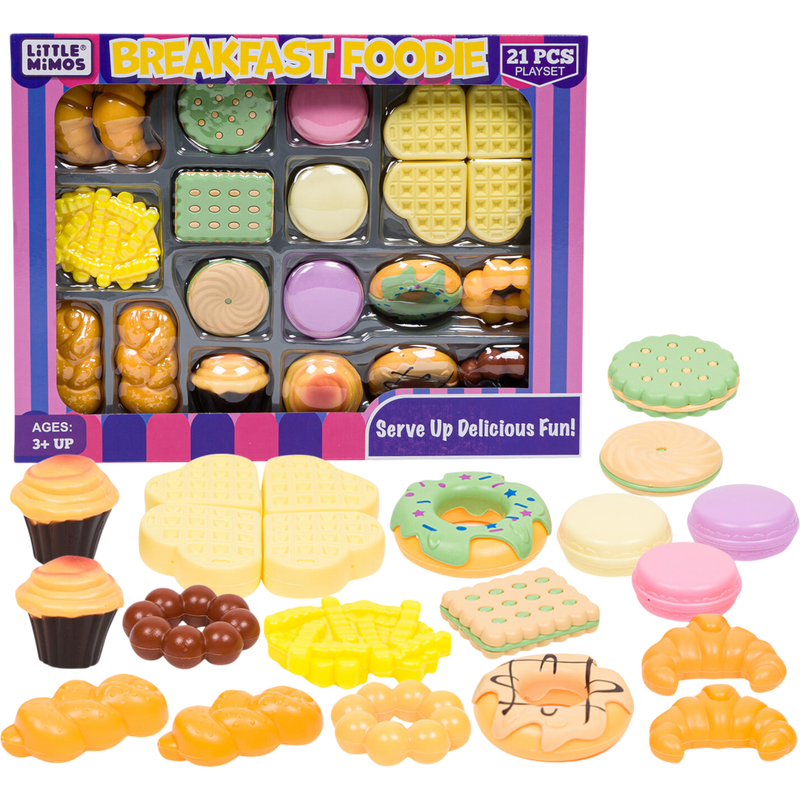 Little Mimos Breakfast Foodie Playset 6 Count