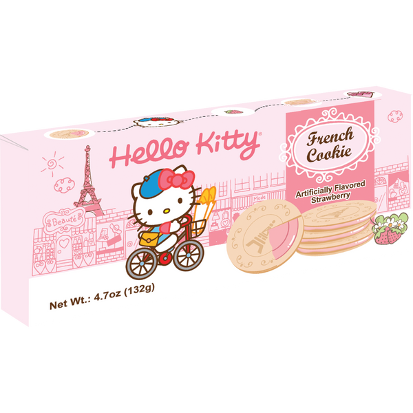 Sanrio Hello Kitty Strawberry French Cookie 8 Count | Cow Crack