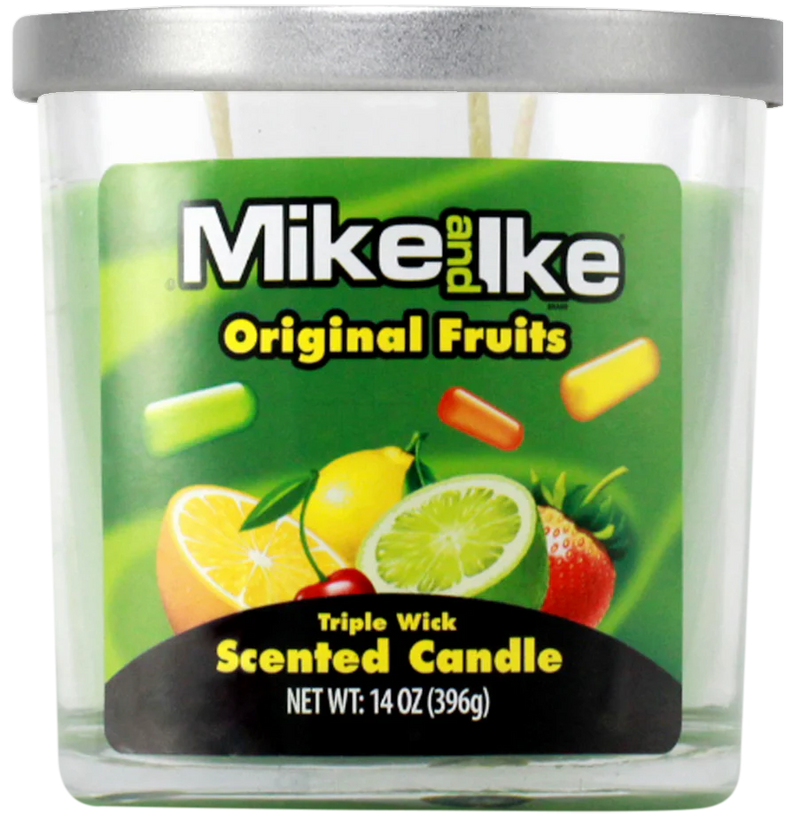 Mike and Ike Original Fruits Candle 14 oz- 4 Count