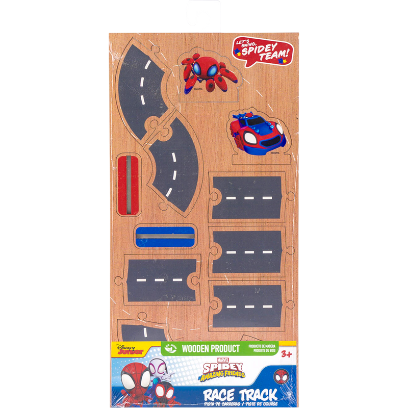 Marvel Spidey and His Amazing Friends Wood Race Track 20 Count | Cow ...