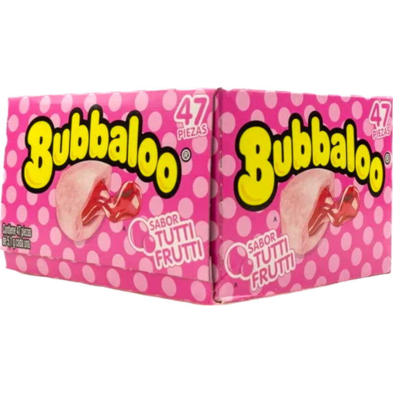 Bubbaloo Tutti Frutti Gum 47 Count Box