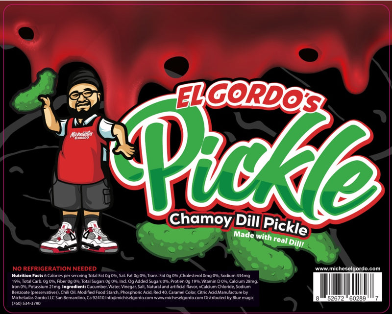 Micheladas El Gordo Chamoy Pickle 16 Count