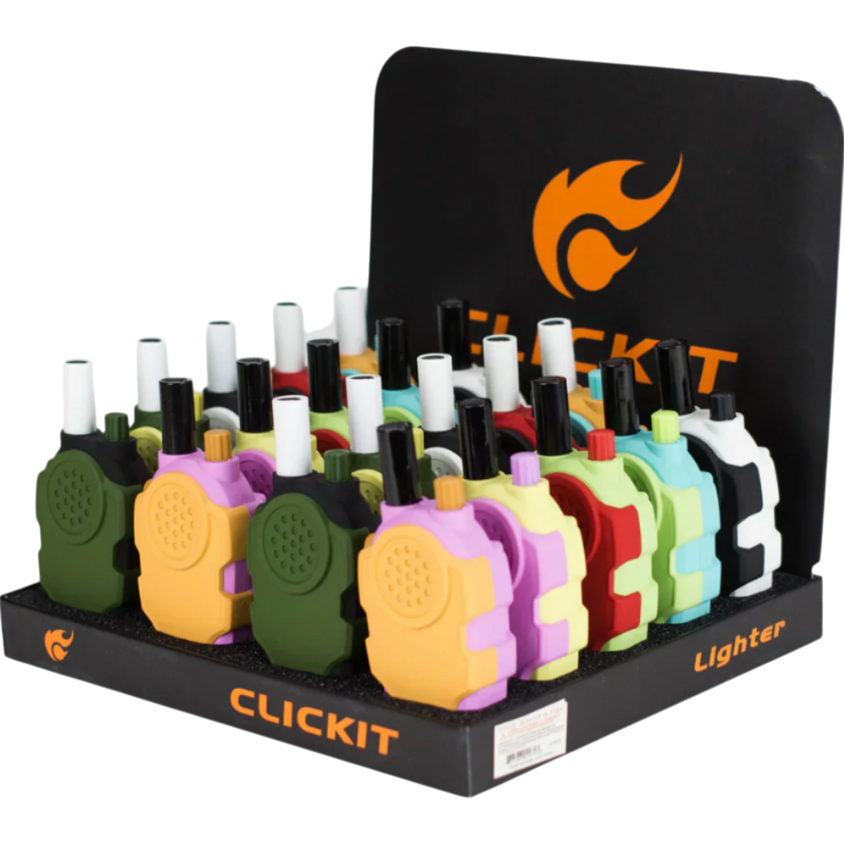 Clickit Torch Walkie Talkie Lighter 20 Count | Cow Crack Wholesale