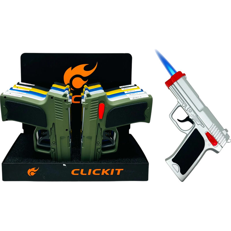 Clickit Torch Lighter Gun 10 Count