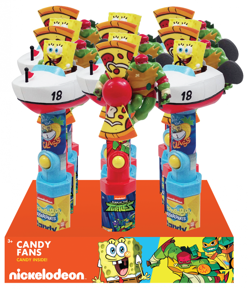 Nickelodeon Assorted Fan With Candy 12 Count