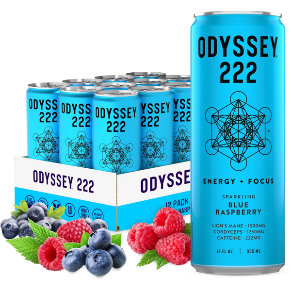 Odyssey Elixir 222 Blue Raspberry 12 Count | Cow Crack Wholesale