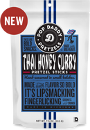 Pop Daddy Thai Honey Curry Seasoned Pretzels 7.5 oz