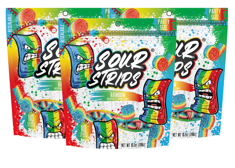 Sour Strips Rainbow Party Pack 10.2 oz