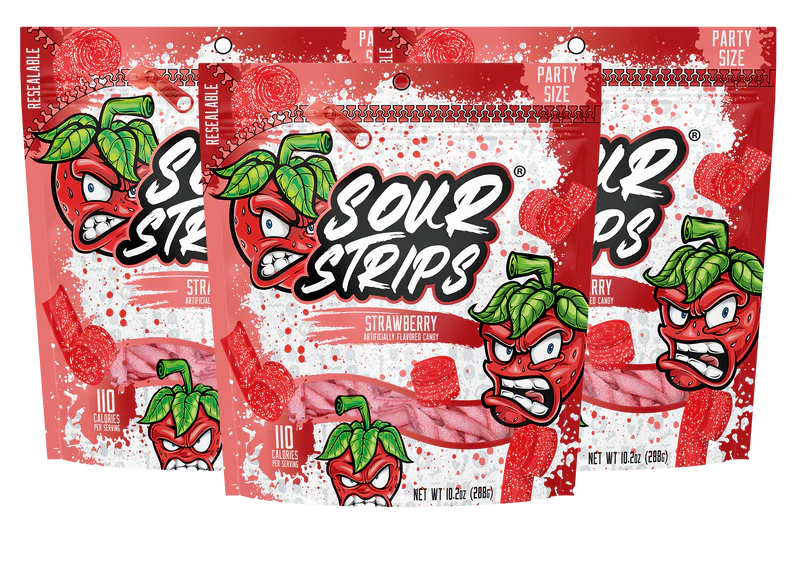 Sour Strips Strawberry Party Pack 10.2 oz