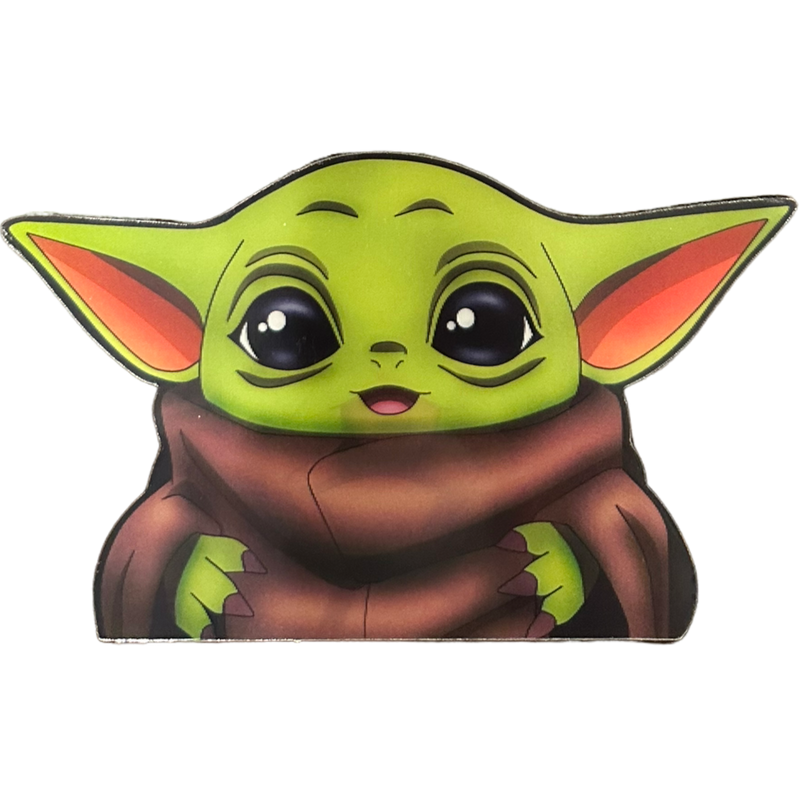 Baby Yoda Anime 3D Sticker