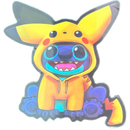 Stich Anime 3D Sticker