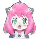 Anya Forger Anime 3D Sticker