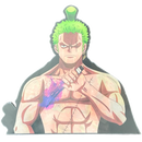 Zoro Anime 3D Sticker