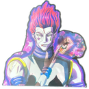 Hisoka Anime 3D Sticker