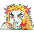 Kyojuro Rengoko Anime 3D Sticker
