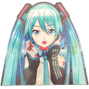 Hatsune Miku Anime 3D Sticker