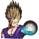 Super Saiyan Goku Anime 3D Sticker