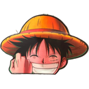 Luffy Anime 3D Sticker