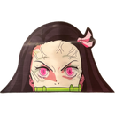 Nezuko Anime 3D Sticker