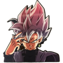 Ultra Instinct Goku Anime 3D Sticker
