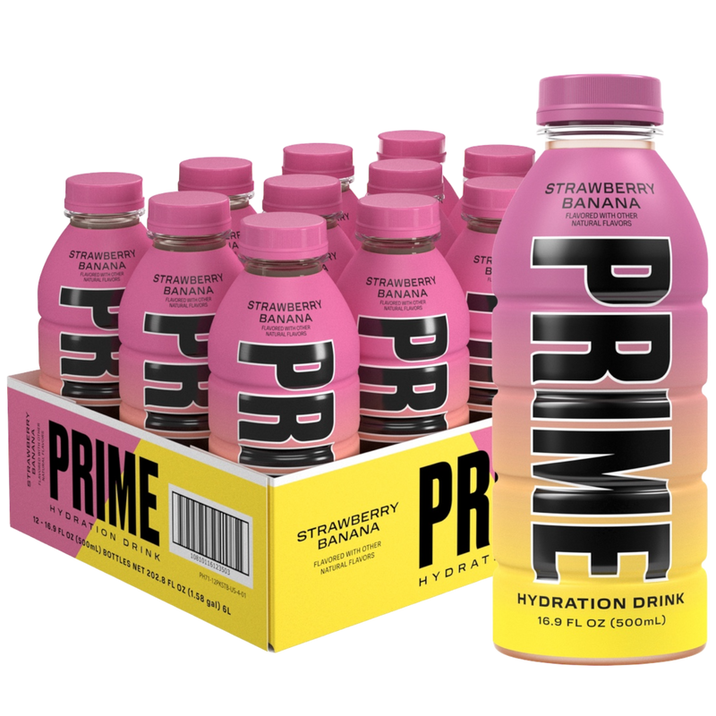 Prime Strawberry Banana Hydration 12 Count