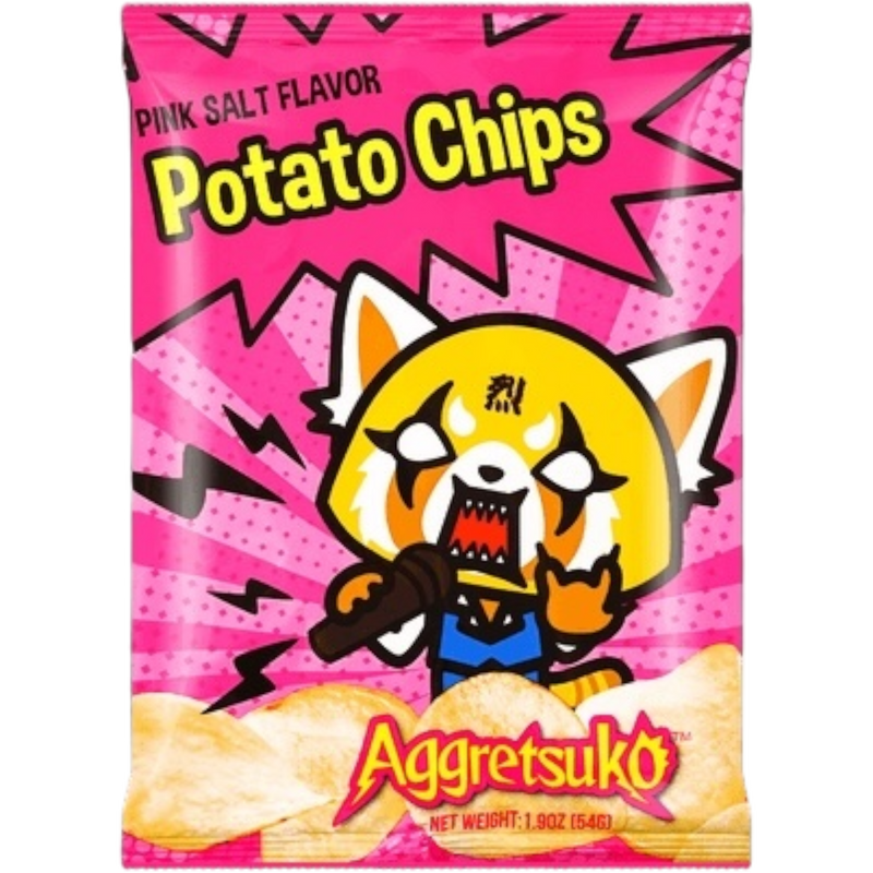 Aggretsuko Pink Salt Chips 12 Count