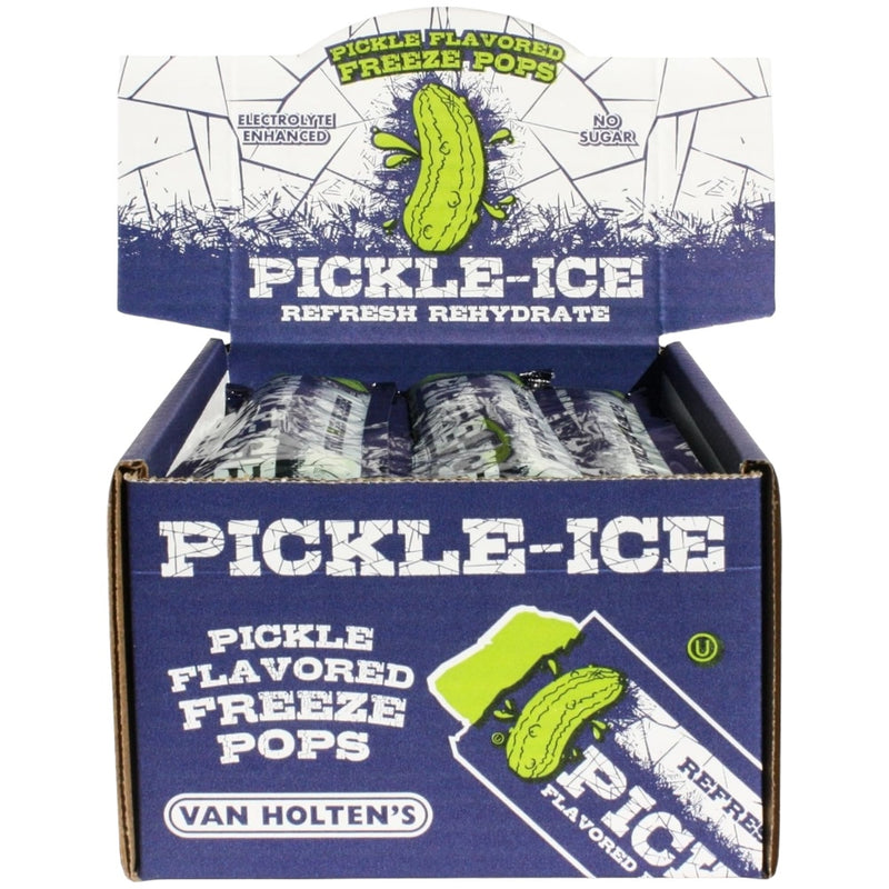 Van Holten's Pickle-Ice Flavored Freeze Pop 24 Count Display Box