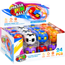 Press & Spin Gyro Fidget Ball 24 Count