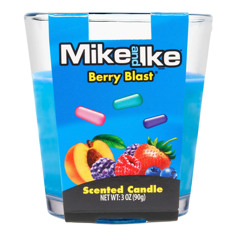 Mike and Ike Berry Blast Candle 3 oz- 6 Count