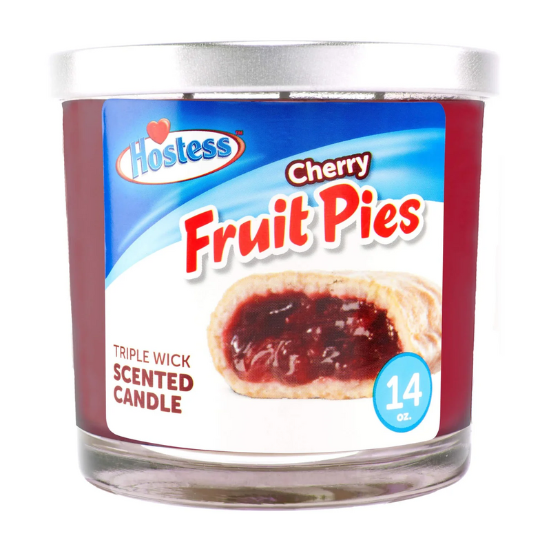 Hostess Cherry Fruit Pies Candle 14 oz- 4 Count