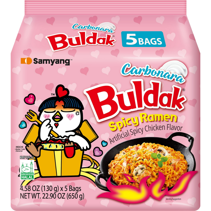 Samyang Buldak Carbonara Spicy Ramen 5 Count