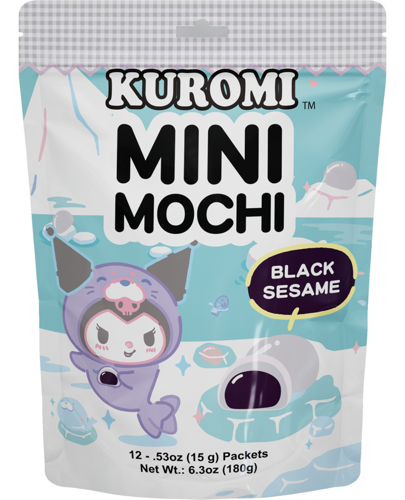 Sanrio Kuromi Mini Mochi Black Sesame 6.3 oz- 8 Count