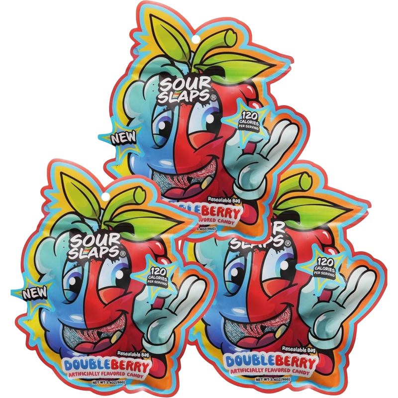 Sour Slaps Double Raspberry 12 Count
