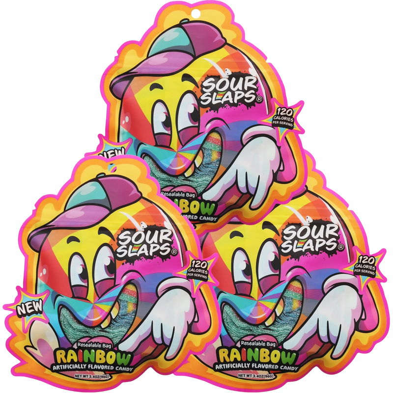 Sour Slaps Rainbow 12 Count