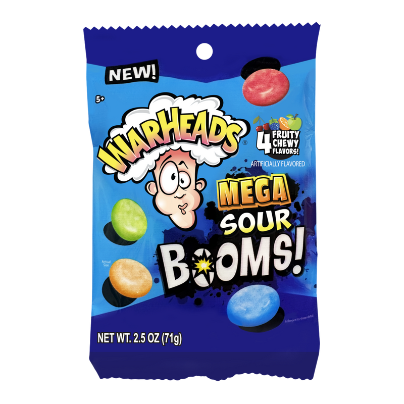 Warheads Mega Sour Booms 12 Count