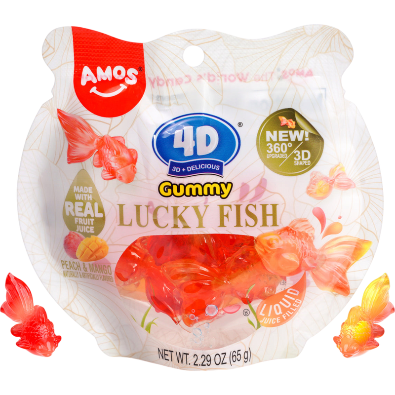 Amos 4D Gummy Lucky Fish 12 Count