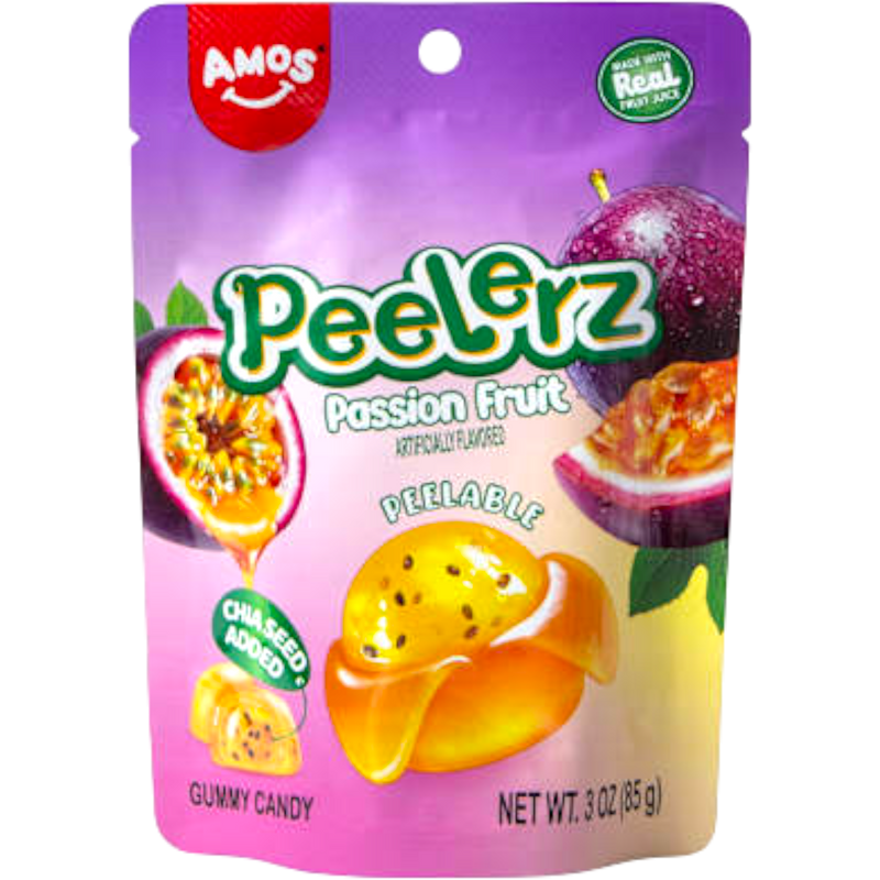 Amos Peelerz Passion Fruit 3 oz- 24 Count